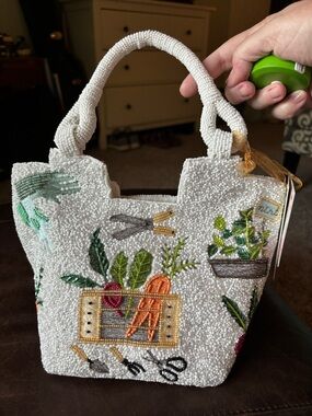 NWT Beaded Vegetable Garden Bag from India